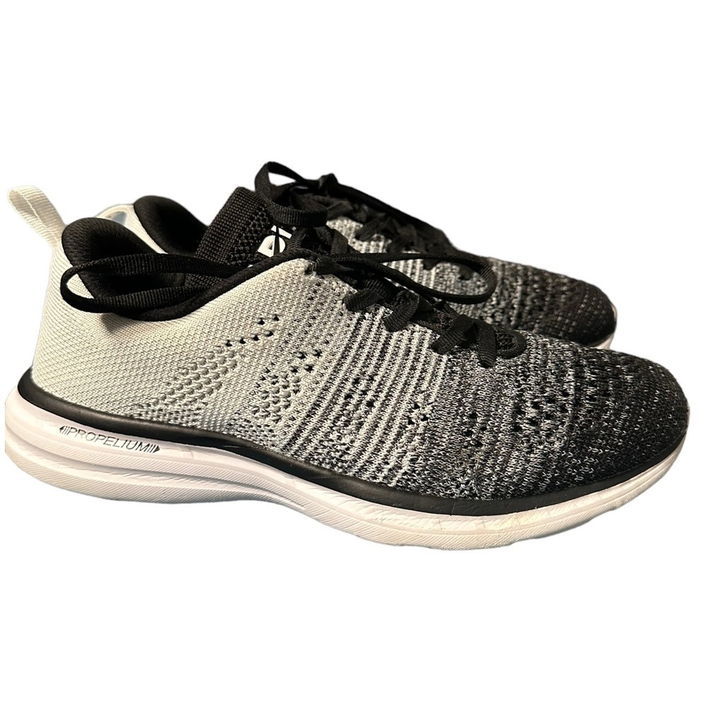 APL Techloom Pro Black White Ombré Classic Running Shoe Sneaker - Picture 5 of 11